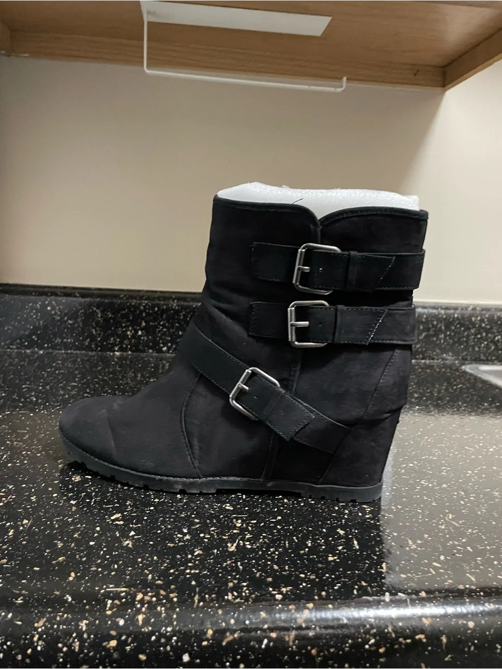 UNISA Women's SUEDE ANKLE BOOTS Black 4